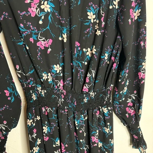 Nanette Lepore long sleeve, high low floral dress - Picture 7 of 10